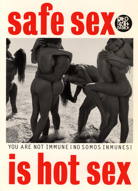 vogue-era:  Safe Sex Is Hot Sex ad campaign featuring photos by Steven Meisel and