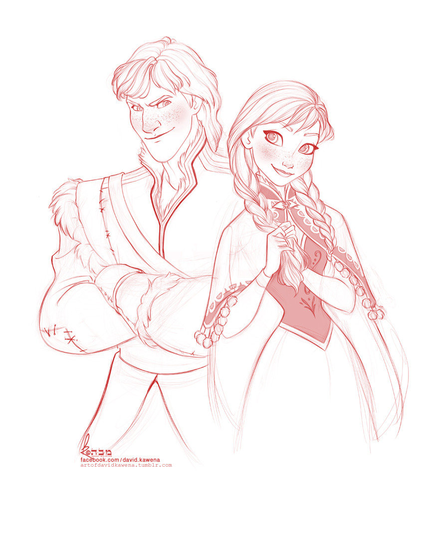 artofdavidkawena:  Exploration sketches from Frozen. These were the first ever takes