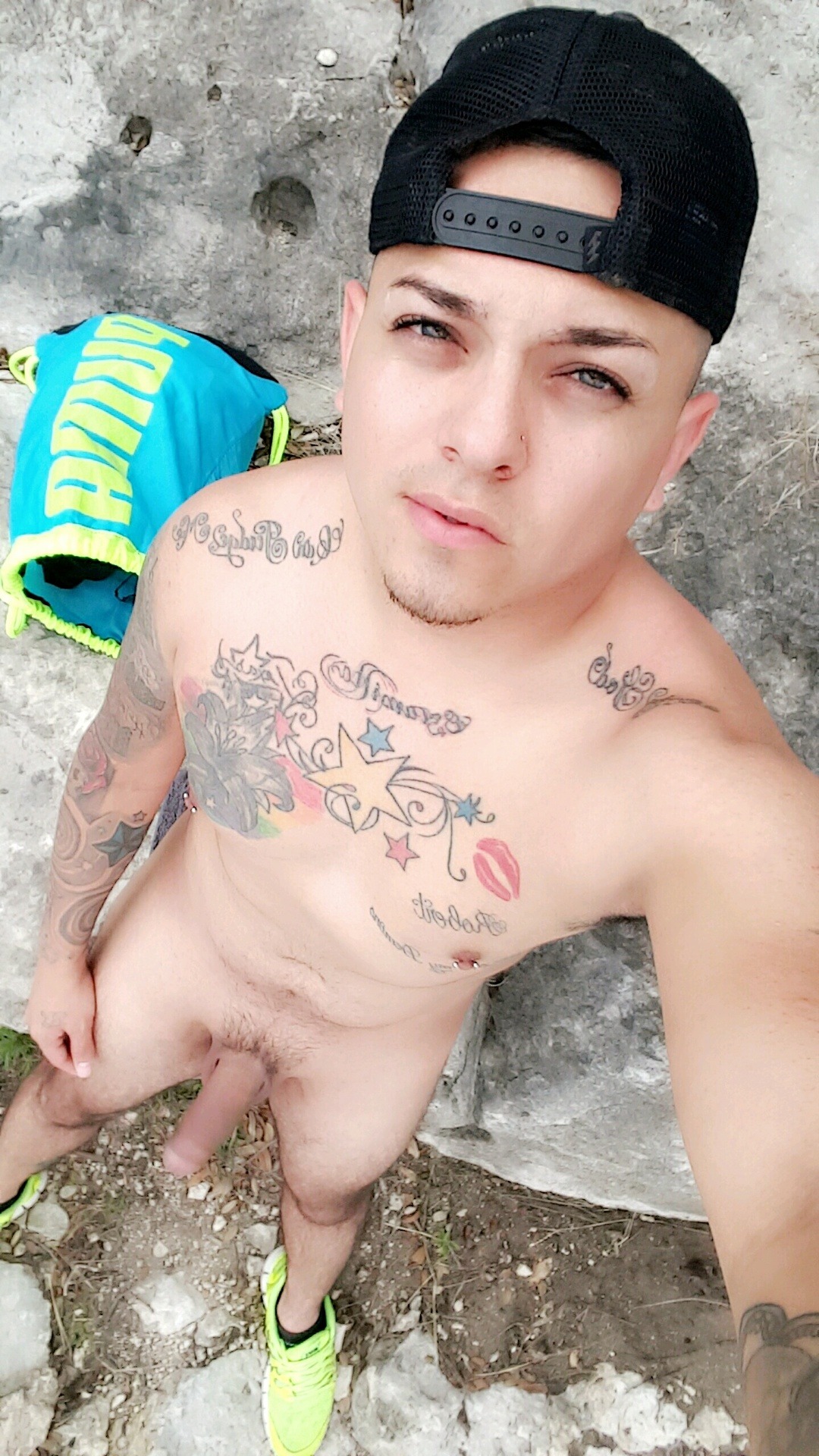 hunglatinboy:  Went to hippyhallow today and found me a cum hungry whore so I gave