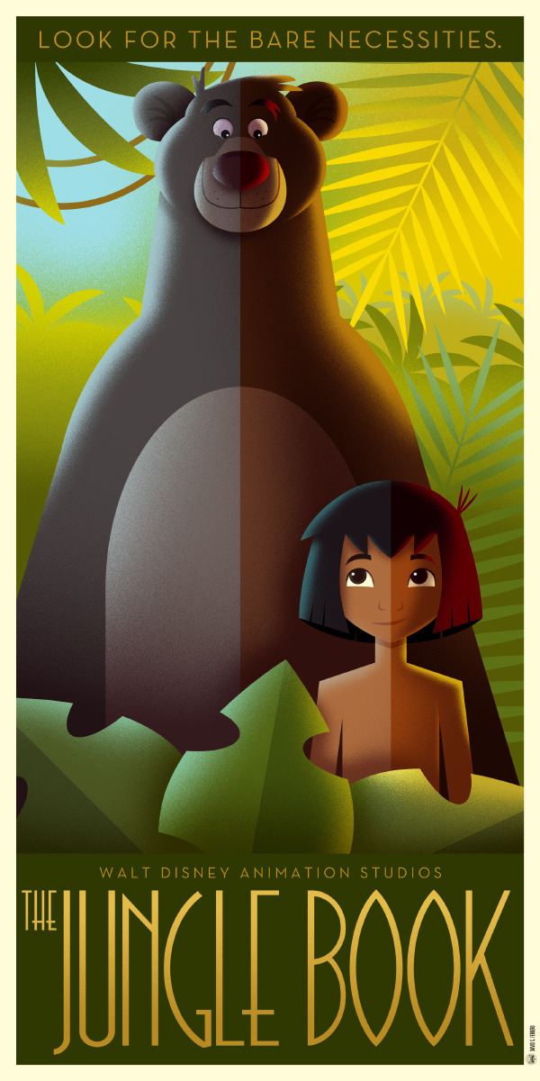 pixalry:  Disney Art Deco Posters: Part III - Created by David G. Ferrero  You can