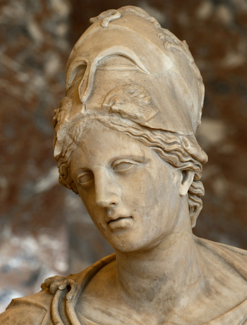 theancientwayoflife:~ Athena (so-called “Athena Mattei”).Culture/Date: Roman (?) copy ca. 100 B.C. a