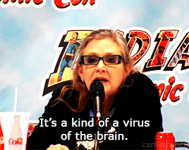 carrieffisher:Carrie Fisher explains to a little boy what ‘bipolar’ means, at Indiana Comic Con 2015