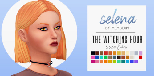 lily by @desysimmer, zoey by @zurkdesign and selena by @aladdin-the-simmer in the witching hour