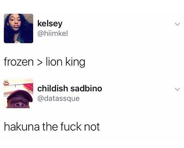 melonmemes:What a wonderful phrase  Either she has terrible taste in child movies