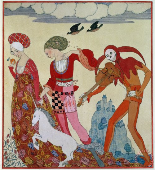 carga-de-agua: George Barbier (French, 1882 – 1932) - Love Desire and Death.