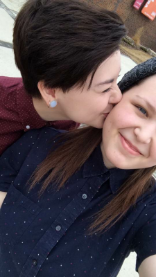 adorablelesbiancouples:  My lovely lady &amp; I  Her on the right: http://penisinmyvag.tumblr.com/ Myself on the left: http://n1rvana1997.tumblr.com/ She is new to Tumblr but check out our blogs and say hi if you wish :)