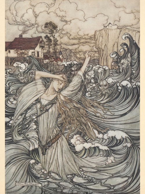 oldchildrensbooks:Ondine / Undine, de Friedrich Heinrich Karl de la Motte (1777-1843).Livre illustré