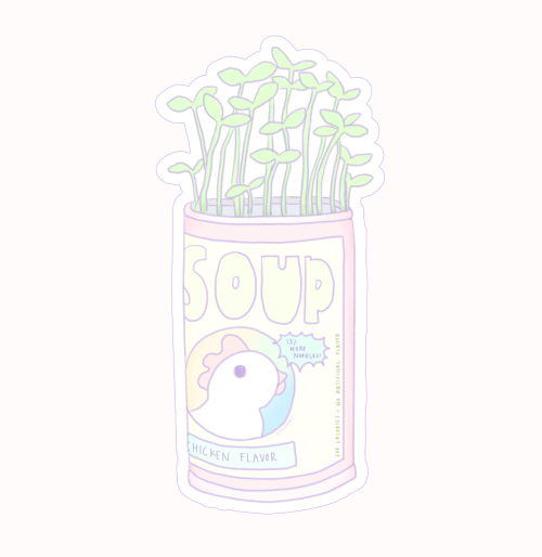 hey-keeks-art:a soup can of plants instagram.com/heykeeks