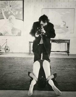 wandrlust:  Stanley Kubrick filming A Clockwork Orange (1971) 