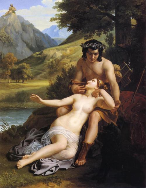 The Loves of Acis and Galatea by Alexandre Charles Guillemot 1827 oil on canvasprivate collection 