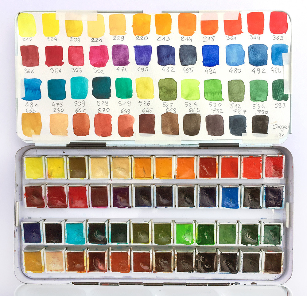 Mateusz Urbanowicz — Watercolours MAIN SET (48 colours): The set