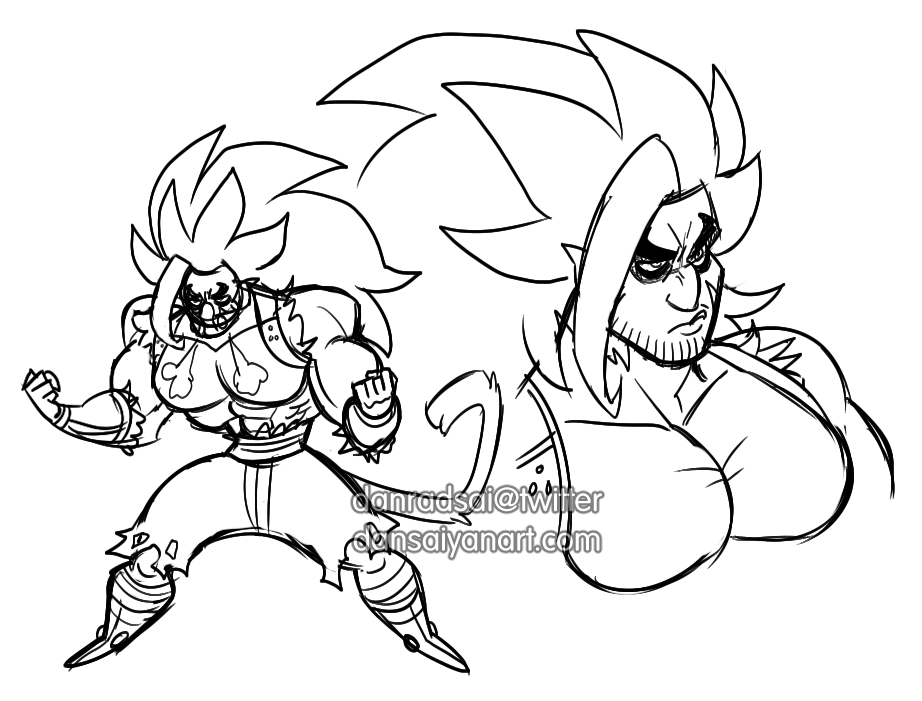 SAKKA YAROUZE — some goku black doodles