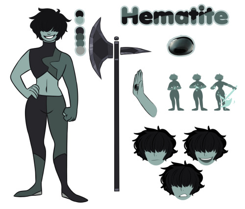 exzireart: I decided to remake my gemsona. So introducing Hematite!  Hematite originally was fr