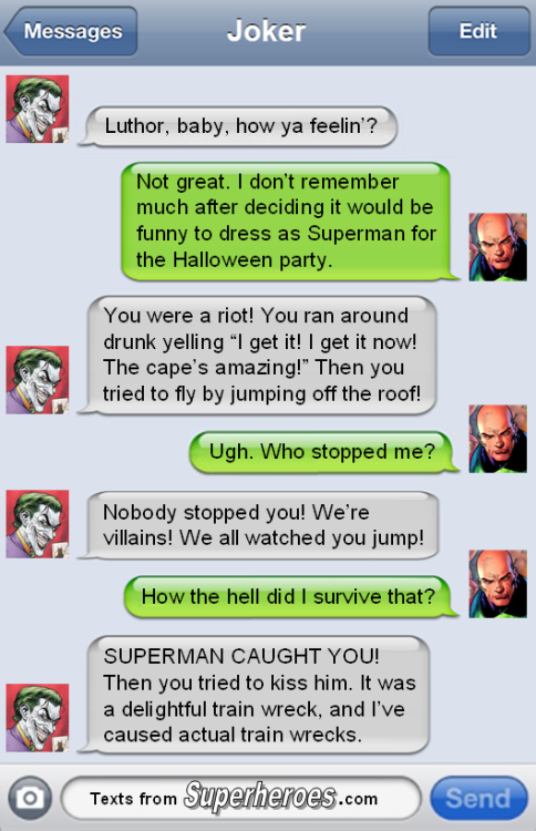 textsfromsuperheroes:  Happy Halloween from Texts From Superheroes! 