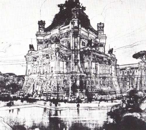 Giuseppe Mancini, Progetto per il Palazzo della Pace all'Aia, 1906