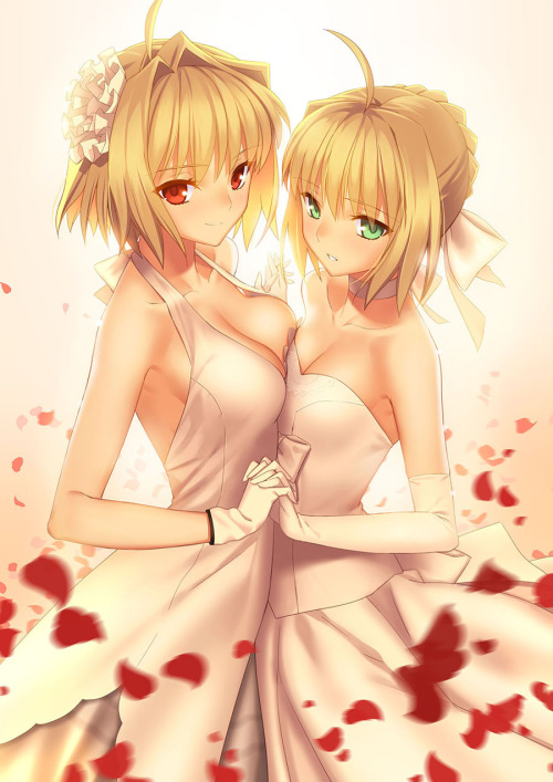 twin-tailed:  Blonde Heroines by Soga Makoto adult photos