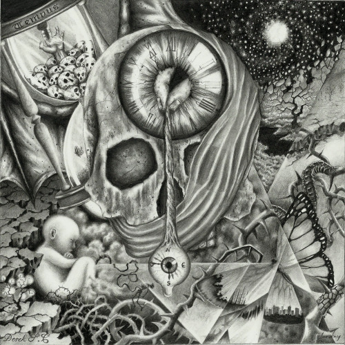 herrjordny:  [Ephemerality] Hybrid with Derek Castro (Check his work here) 20x20 - pencil on paper December, 2013 - my blog  my DeviantArt My Facebook page 