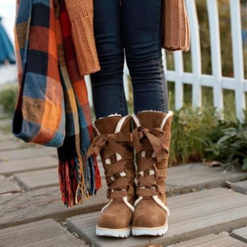 Lace-up Plush Snow Boots starts at $59.90 ✨✨This is so cute! Catch my eye right away ❤️