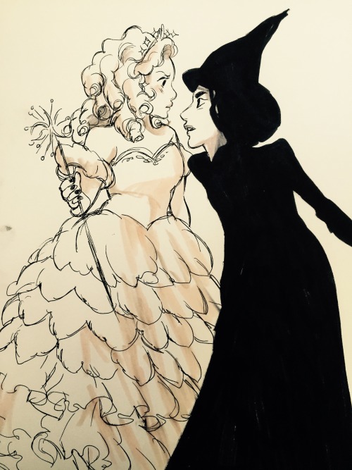 bevsi:  Inktober day 10. Wicked 🌸🌿 