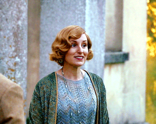 gifshistorical:Laura Carmichael as Lady Edith Pelham | Downton Abbey (2019)