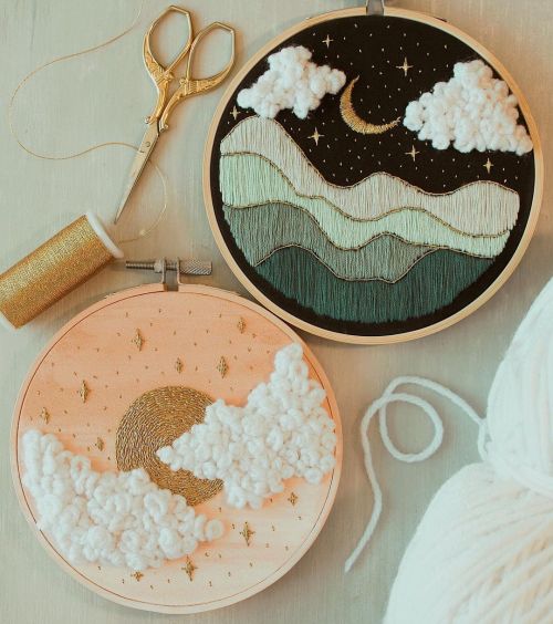sosuperawesome: Embroidery Patterns and JewelrySalt Water Stitches on Etsy