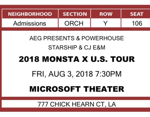Blessed because I was able to get tickets. Who will I be seeing at the LA show?