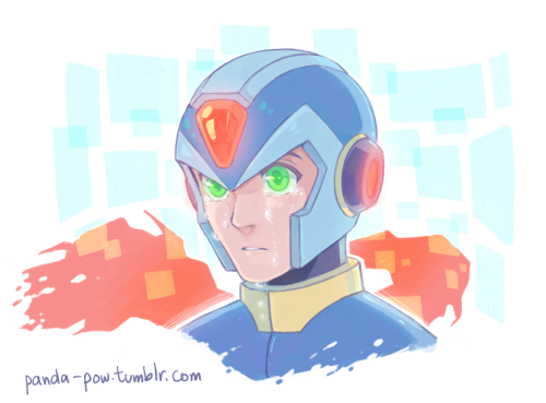 panda-pow: X being able to feel on his own. Wanted to try drawing more of him in his command mission