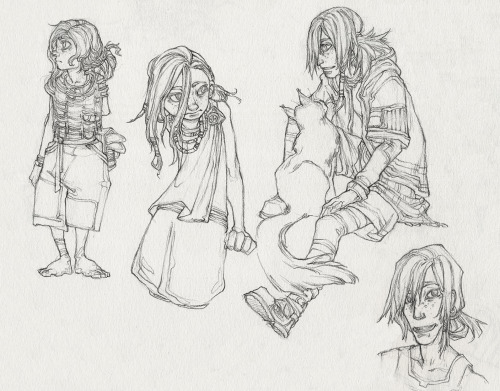 Scanned some of the things I sketched over the past year! I’ve been writing a LOT of stuff about Nar