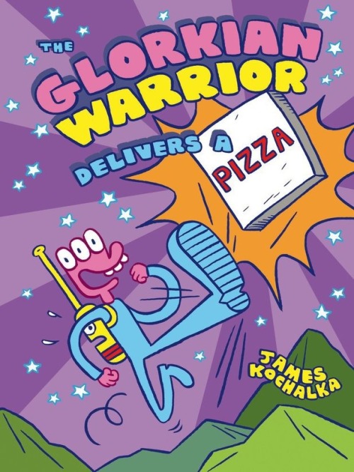 Book Review.
Glorkian Warrior Delivers a Pizza.
Thanks Netgalley and First Second for this advanced copy! The Glorkian Warrior has a secret mission… One night while pondering the complexities of warrior life, Glorkian Warrior receives a phone call....