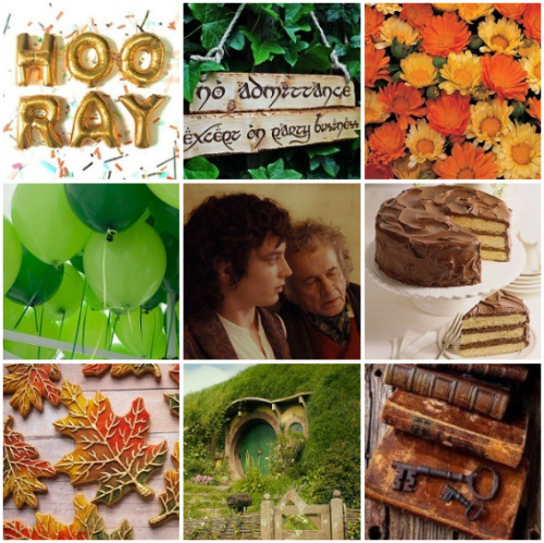 penny-anna:Moodboard for Frodo & Bilbo’s birthday