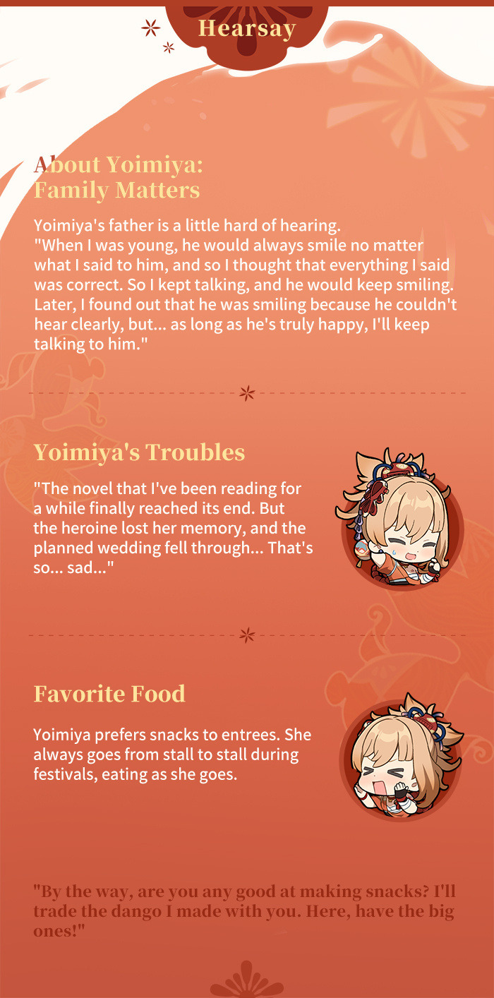 "Fireworks Are For Now, But Friends Are Forever" — "Frolicking Flames" Yoimiya