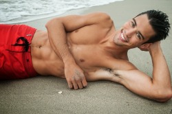 itsswimfever:  Lean, tanned, muscles, boardshorts,