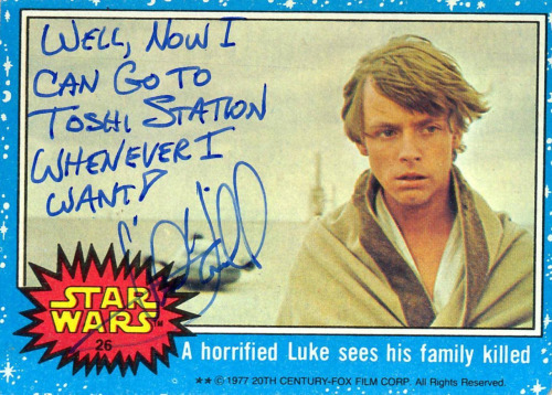 logic-and-art:theinturnetexplorer:Mark Hamill Autographsfeenex