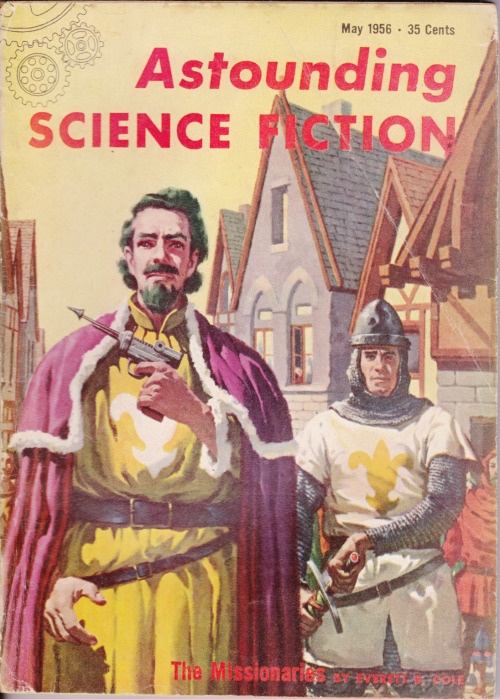 Astounding Science Fiction, May 1956.  Cover: Richard Van Dongen.