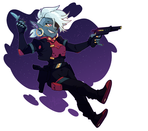 Drew space pirate drow again all of a sudden, oops!