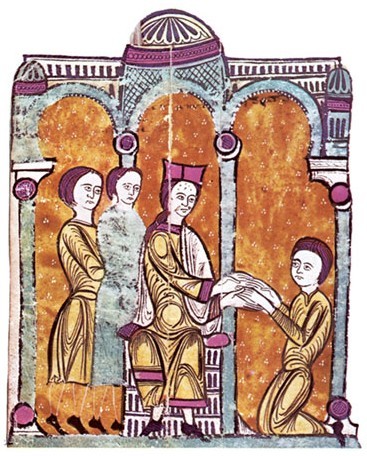 Illustrations from “Liber Feudorum Maior” a late twelfth-century illuminated cartulary of the Crown 