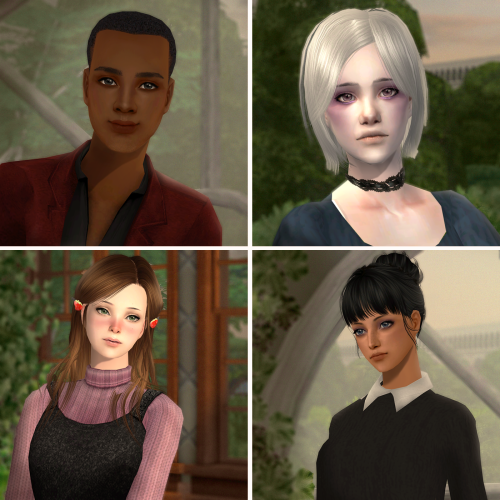 A Group of Sims + BodyShop ExtrasMaking sims is fun.Below you’ll find some of the sims I’ve made thr