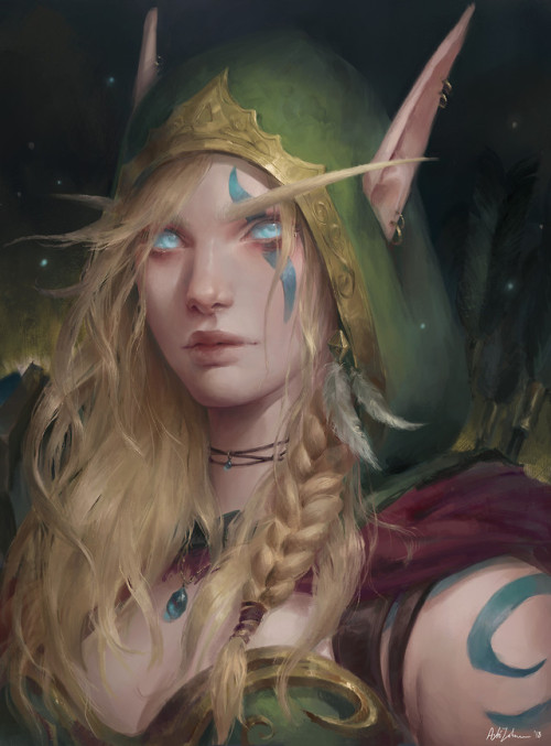 ravenkult: Alleria by Astri Lohne www.artstation.com/artwork/VdoGJ5