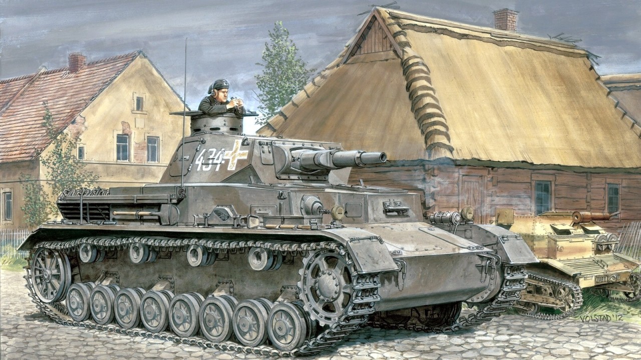 1939 Polonia Pz.Kpfw.IV Ausf.A 4.Pz.Rgt. 1 1a Panzer Division - Ron Volstad - Dragon