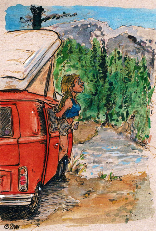wake up on vanlife see more sketches on my instagram: @ 2rakvraiment  