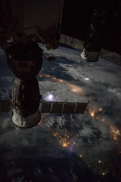 Thunderstorms as seen from the ISS js