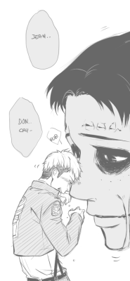 miyajimamizy:  For my blog background ~ Gentle Titan!Marco tried to speak and comfort Jean. Other Gentle Titan!Marco x Jean scene (x) 