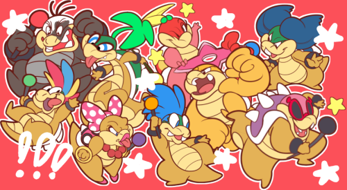 snailofapproval:ALSO THERE’S KOOPALING STICKERS??? and a boomboom and pompomHERE: www.redbubb