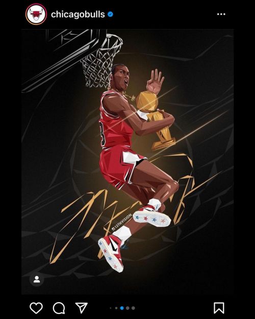 S/O to the @chicagobulls for featuring my artwork, it’s my honor to be a part of MJ birthday c