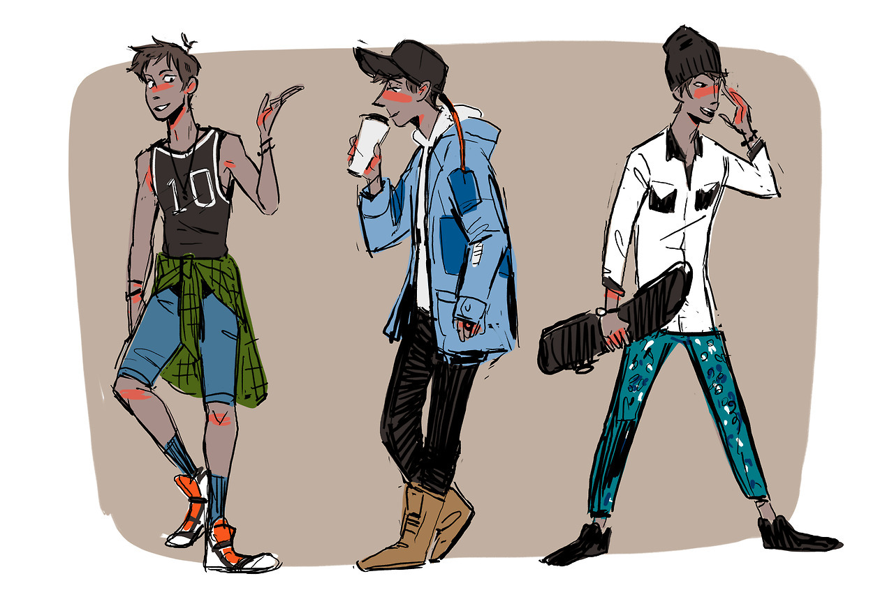 sharkbomb:  Rest of the voltron fashion kids.  Edit: I put Shiro and Keith in there