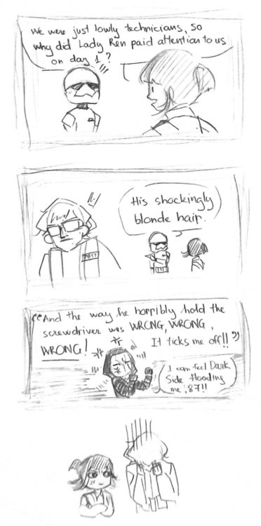 smols-darklighter: mika4eyed:  Low quality late @reydarday day doodle dump ft Cranky Saltmates&trade