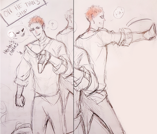 guanshanbabyfox:  ringo-smile:  Guanshan’s learning, part 2 (he’s a quick learner)Ｏ(≧∇≦)ＯI’ve just made lots of sketches during classes… XD   OMFG ! 