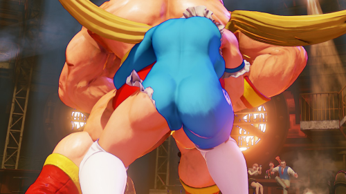 gameswithgreatbutts:  Character: Rainbow Mika (Story Costume) Game: Street Fighter V Click here for more butts 