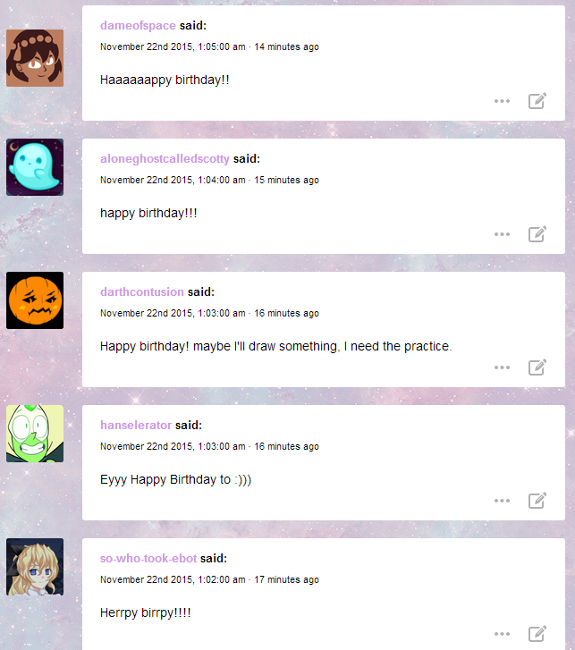 thank you my sweeties i really appreciate it ;u; &lt;333 