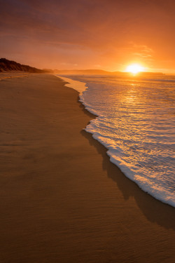 earthandanimals:   Sunrise Over Cape Queen Elizabeth by Andrew Fuller  